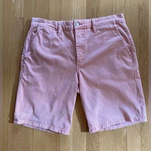Joe’s Womens Pink Chino Cotton Shorts / Vintage Feel /Front Flat Panel/ Waist 32